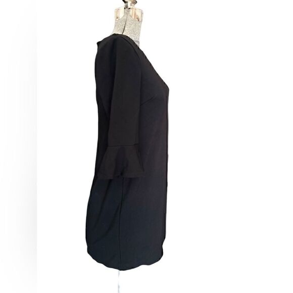 Chico's Black Knee Length Bell Sleeve Dress - Picture 3 of 8